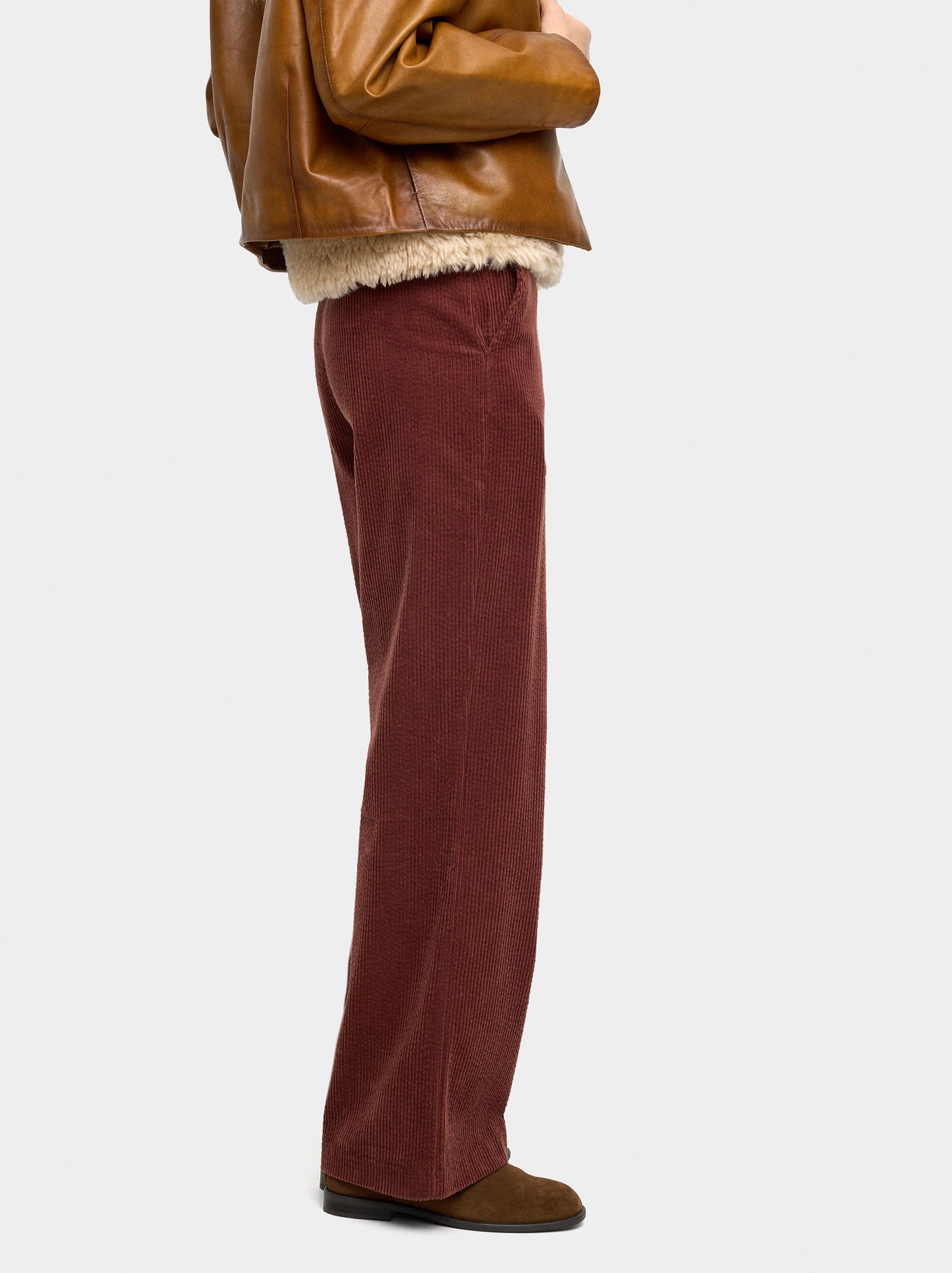Corduroy Trousers With 100% Cotton