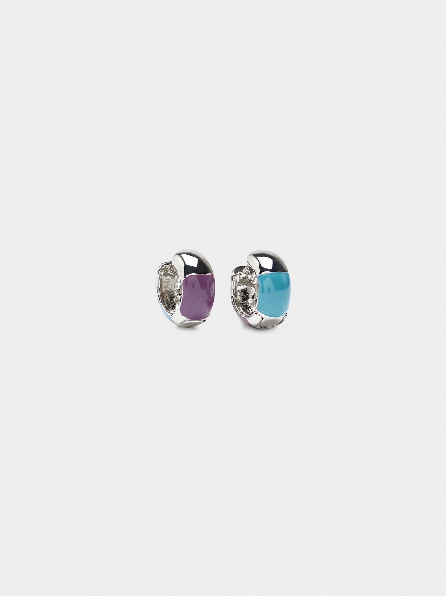 Hoop Earrings With Enamel