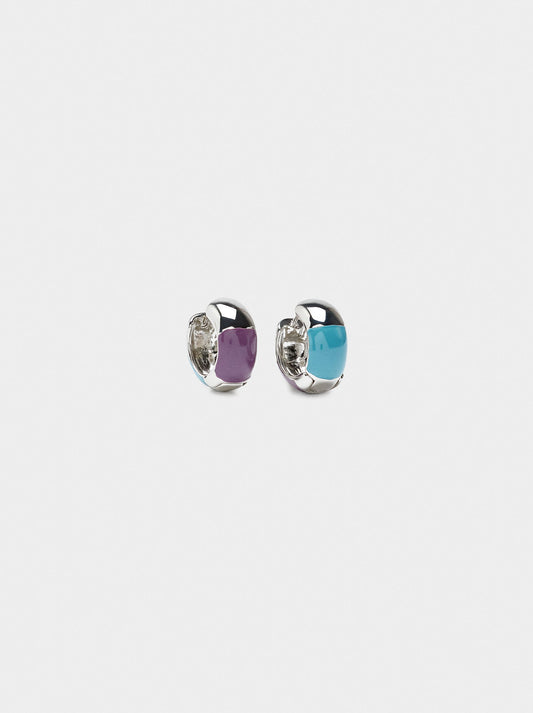 Hoop Earrings With Enamel