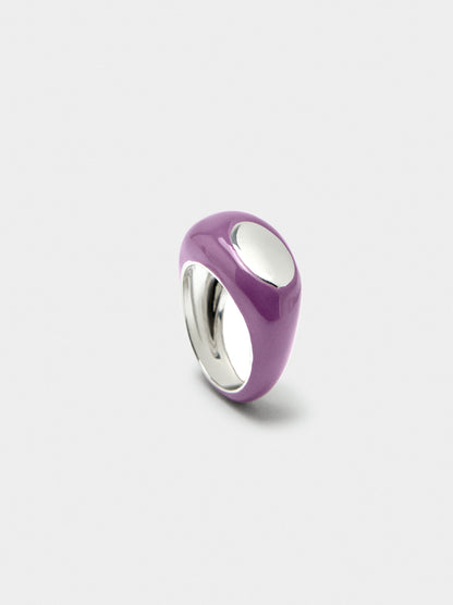Wide Ring With Enamel