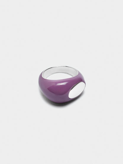 Wide Ring With Enamel