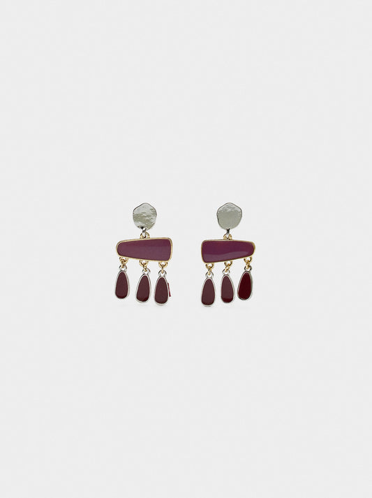 Earrings With Enamel