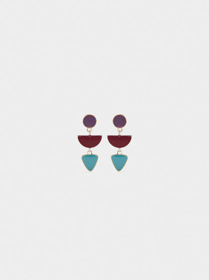 Long Geometric Earrings