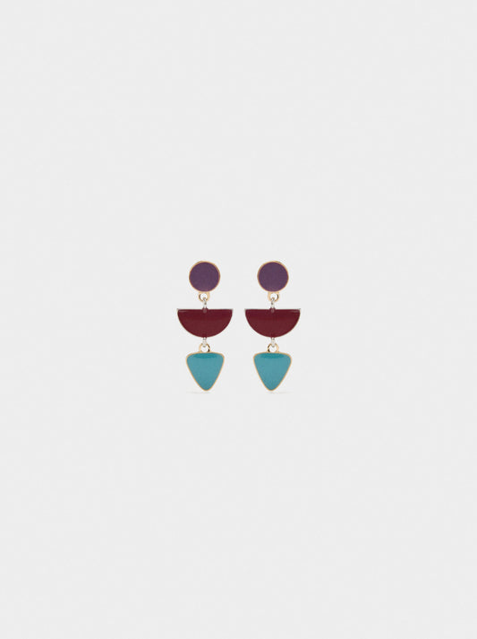 Long Geometric Earrings