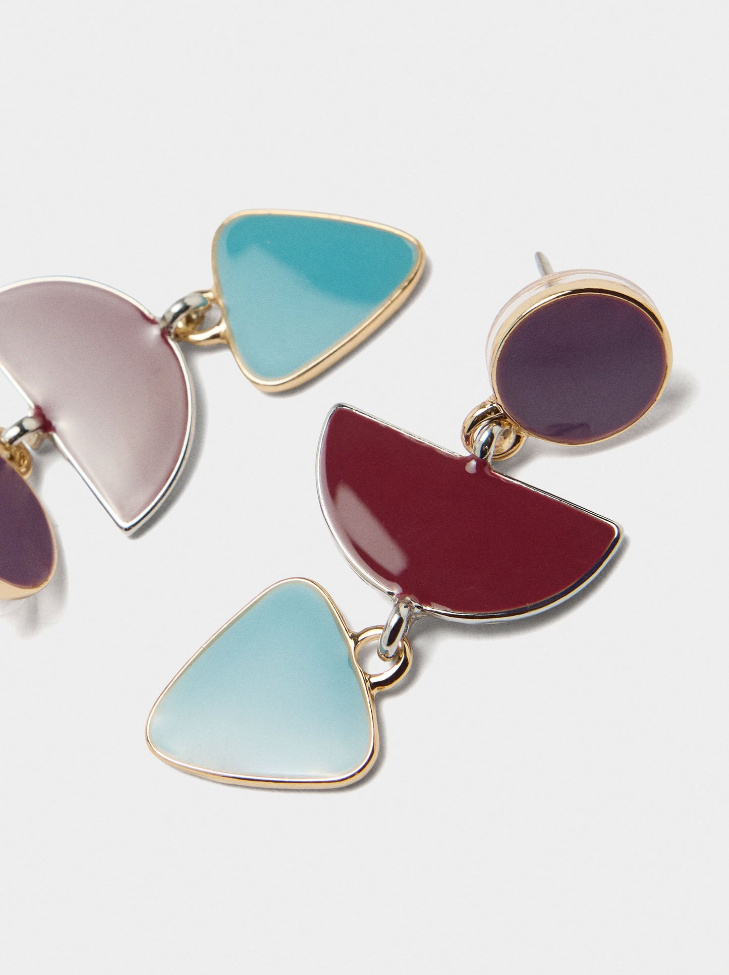 Long Geometric Earrings