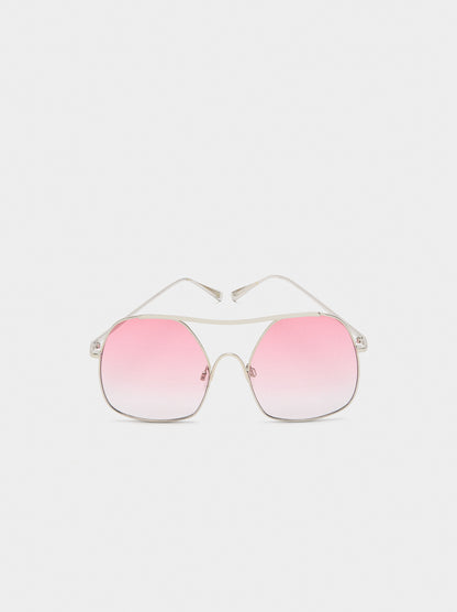 Semi-Transparent Round Sunglasses