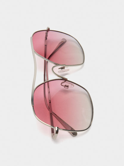 Semi-Transparent Round Sunglasses