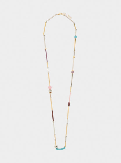 Long Necklace With Enamel