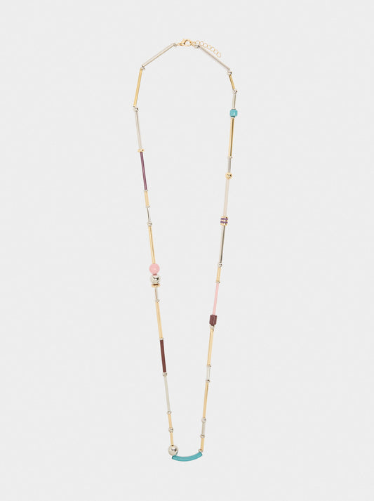 Long Necklace With Enamel