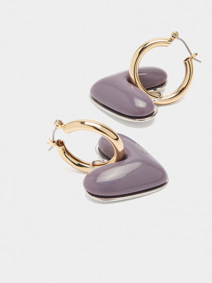 Hoop Earrings Heart
