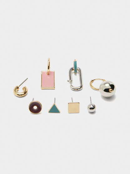 Asymmetric Set Of Earrings