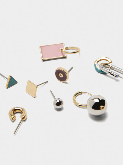 Asymmetric Set Of Earrings