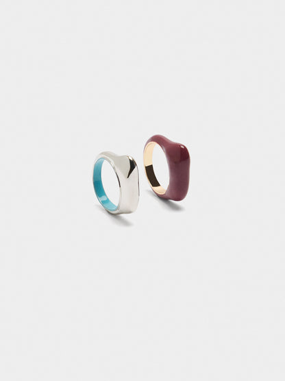 Set Of Rings With Squares