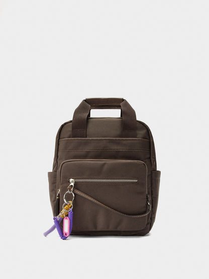 Nylon Backpack With Pendant