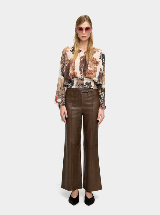 Blouse With Semi-Transparent Print