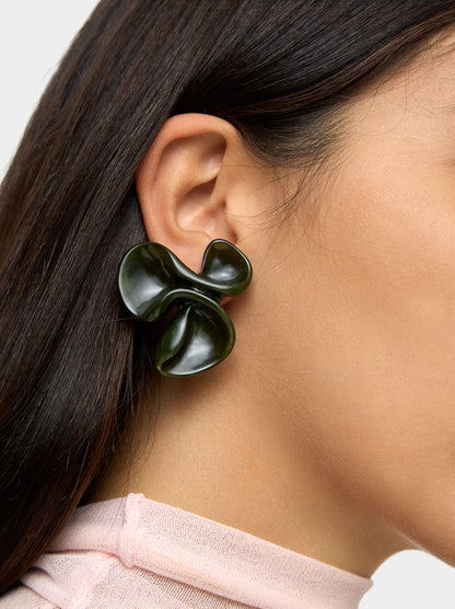 Resin Flower Earrings