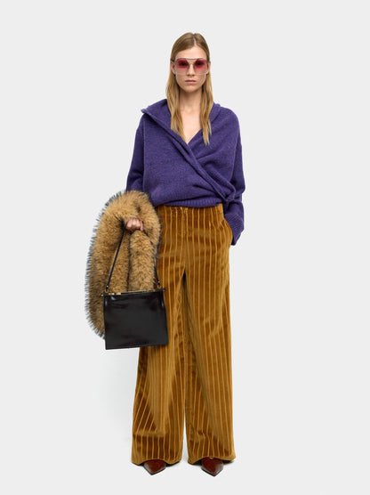 Knit Sweater With Crossover