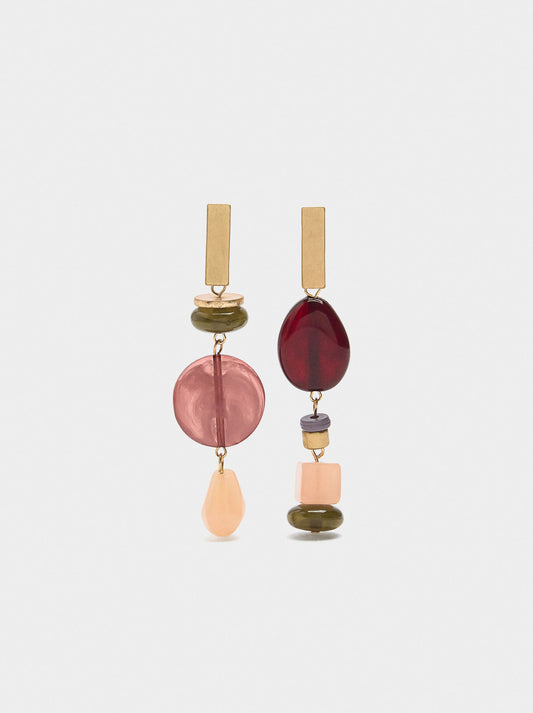 Long Asymmetrical Earrings
