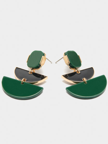 Long Geometric Earrings