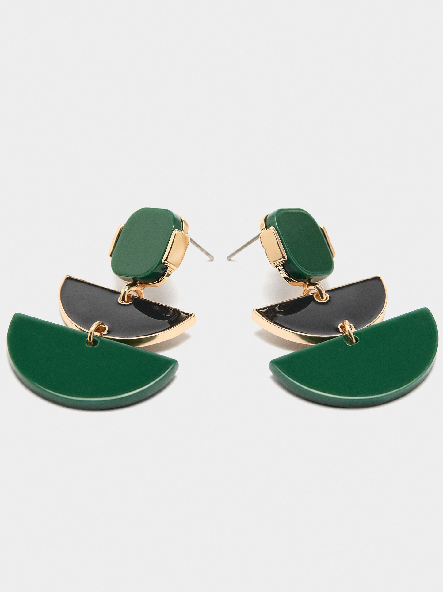 Geometric Long Earrings