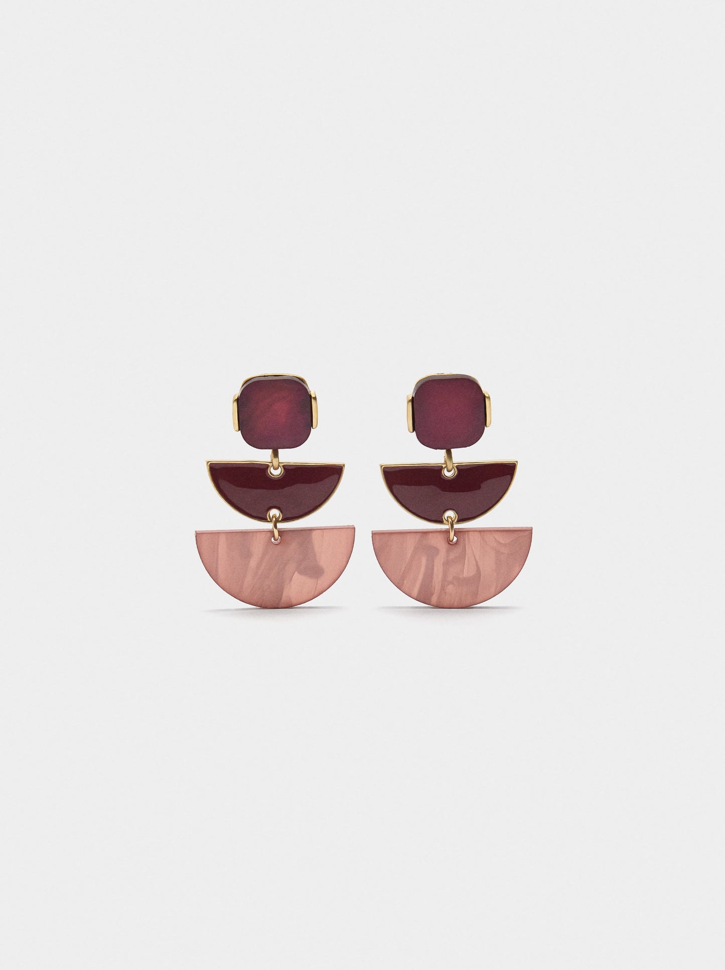 Long Geometric Earrings