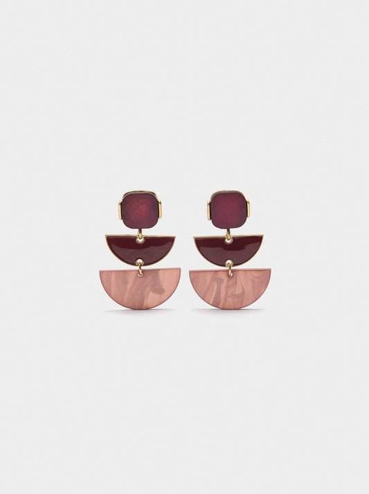 Geometric Long Earrings