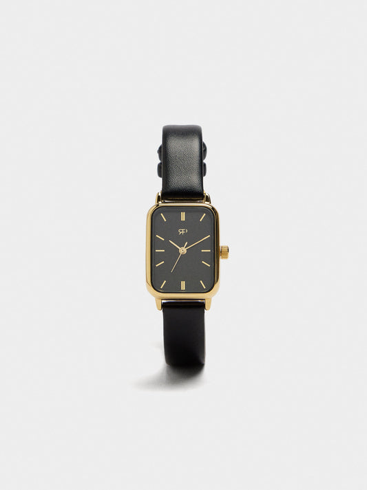 Square Watch With Textured Bracelet