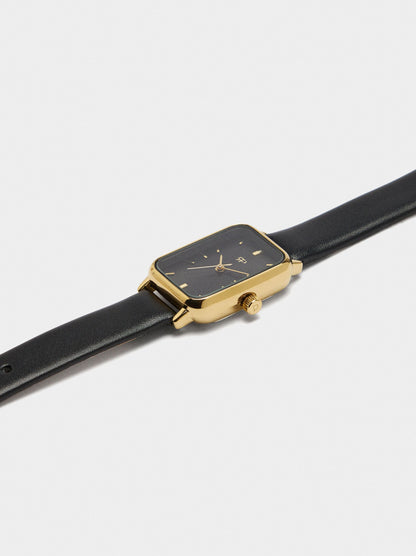 Square Watch With Textured Bracelet