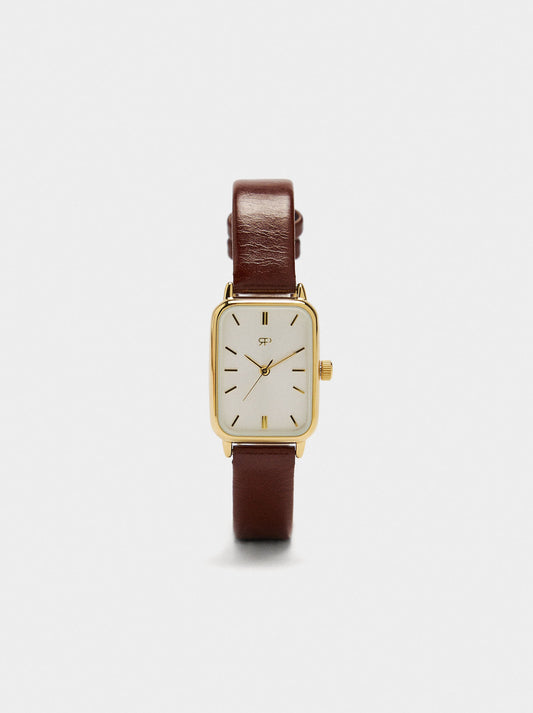 Square Watch With Textured Bracelet