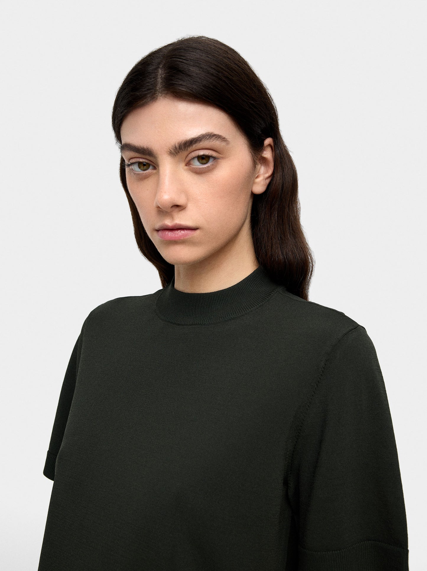 Knitted Sweater With Scarf