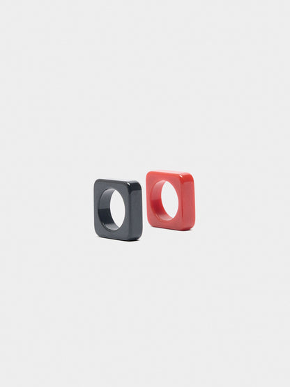 Set Of Rings With Squares
