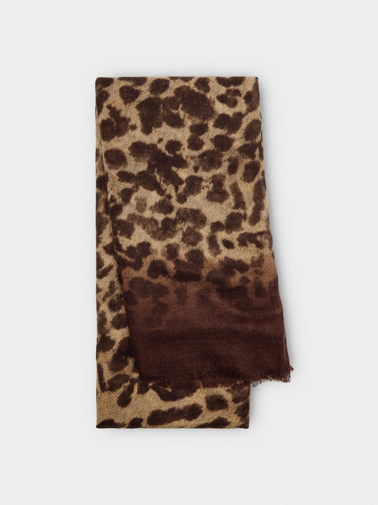 Scarf With Animal Printed