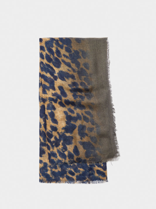 Scarf With Animal Printed