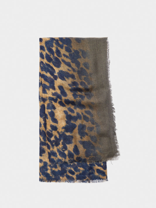Scarf With Animal Printed