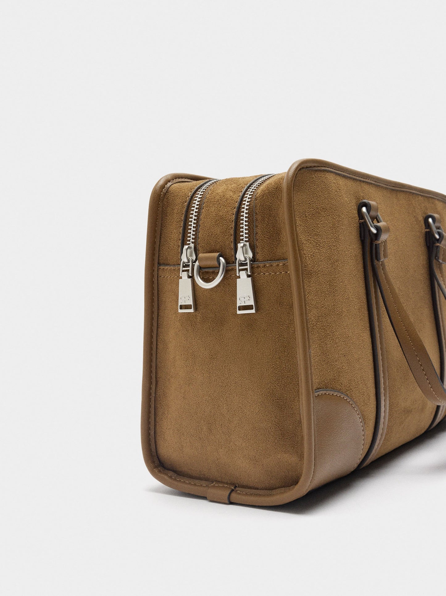 Tote Bag With Leather Effect And Shoulder Strap