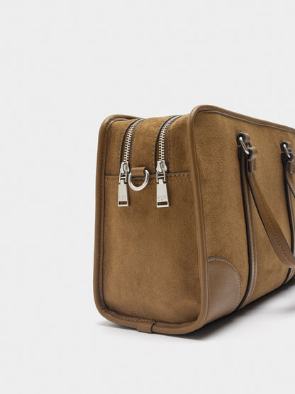 Tote Bag With Leather Effect And Shoulder Strap