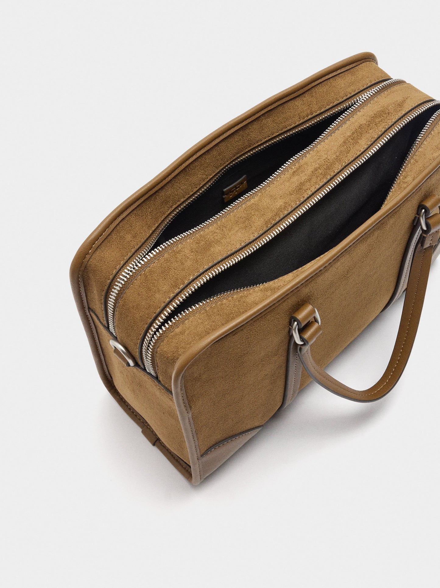 Tote Bag With Leather Effect And Shoulder Strap