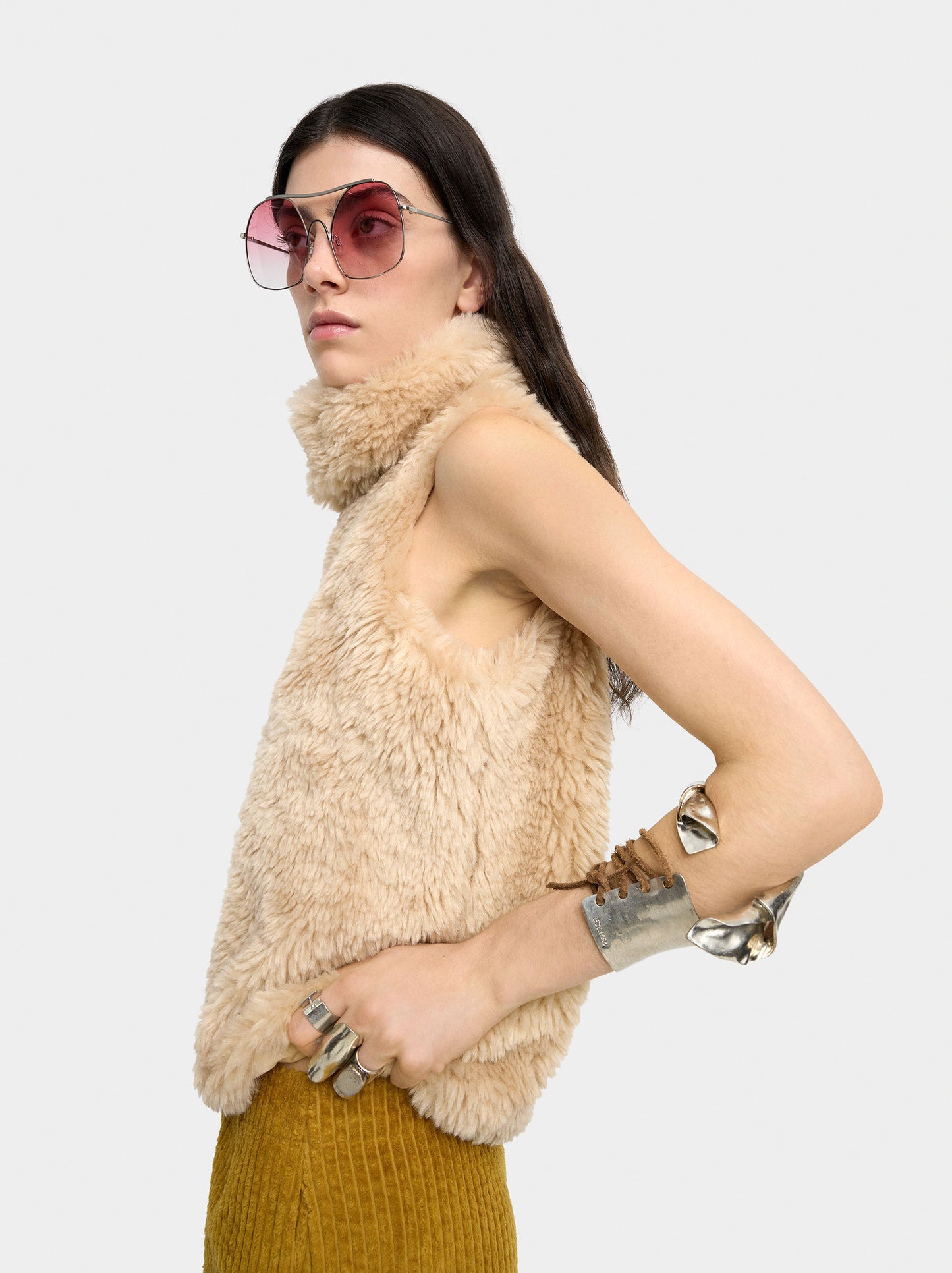 Vest With Fur Effect