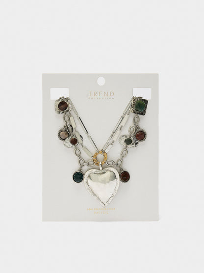 Maxi Necklace With Heart