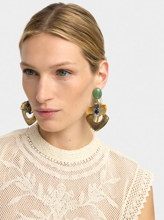Maxi Geometric Earrings
