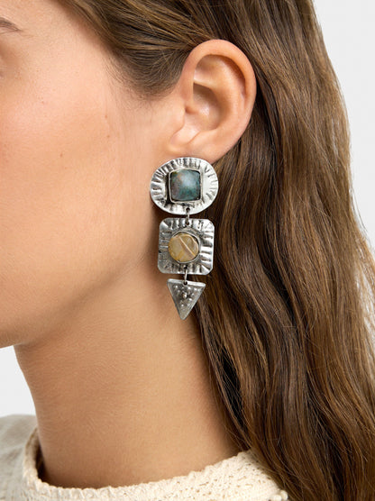 Maxi Earrings With Stones