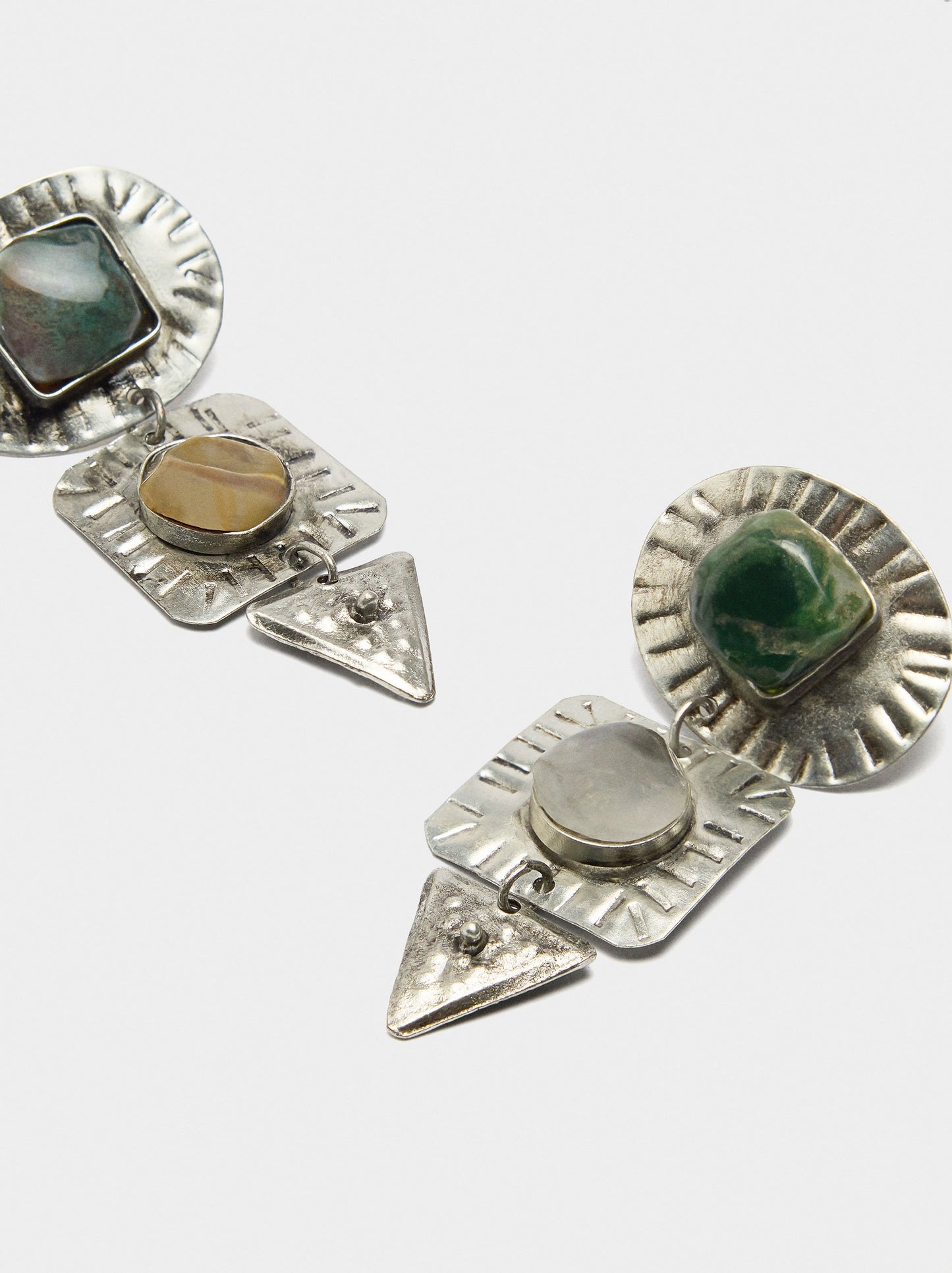 Maxi Earrings With Stones