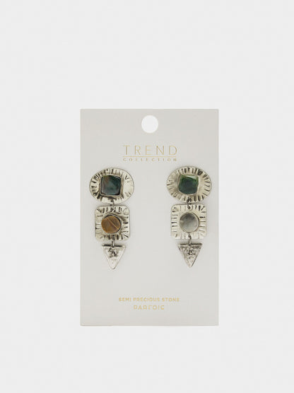 Maxi Earrings With Stones