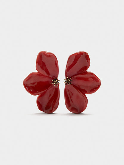 Maxi Half-Flower Earrings
