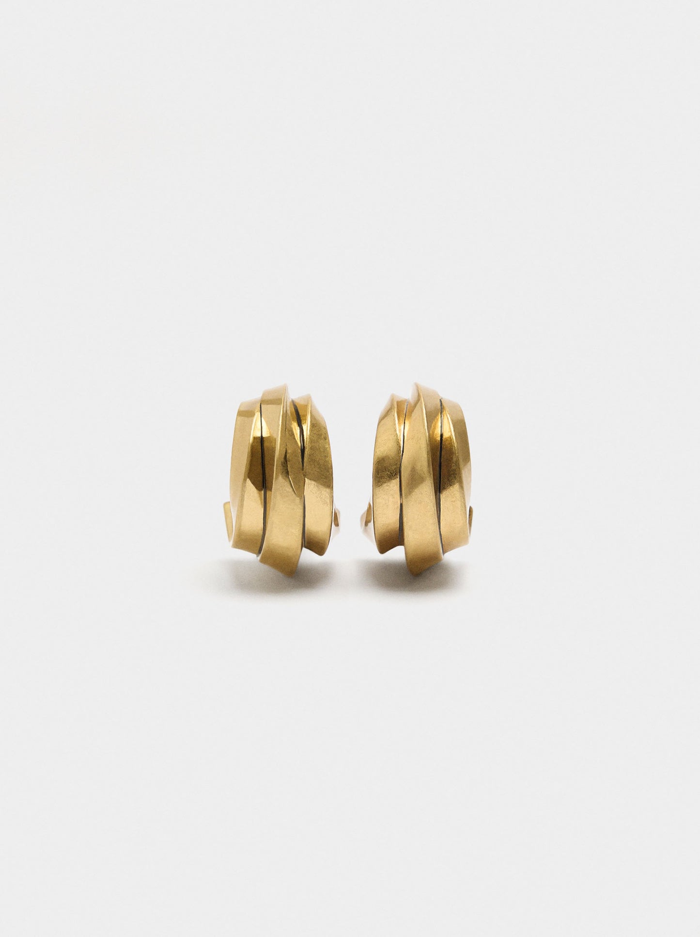 Maxi Hoop Earrings With Triple Effect