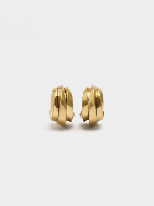 Maxi Hoop Earrings With Triple Effect