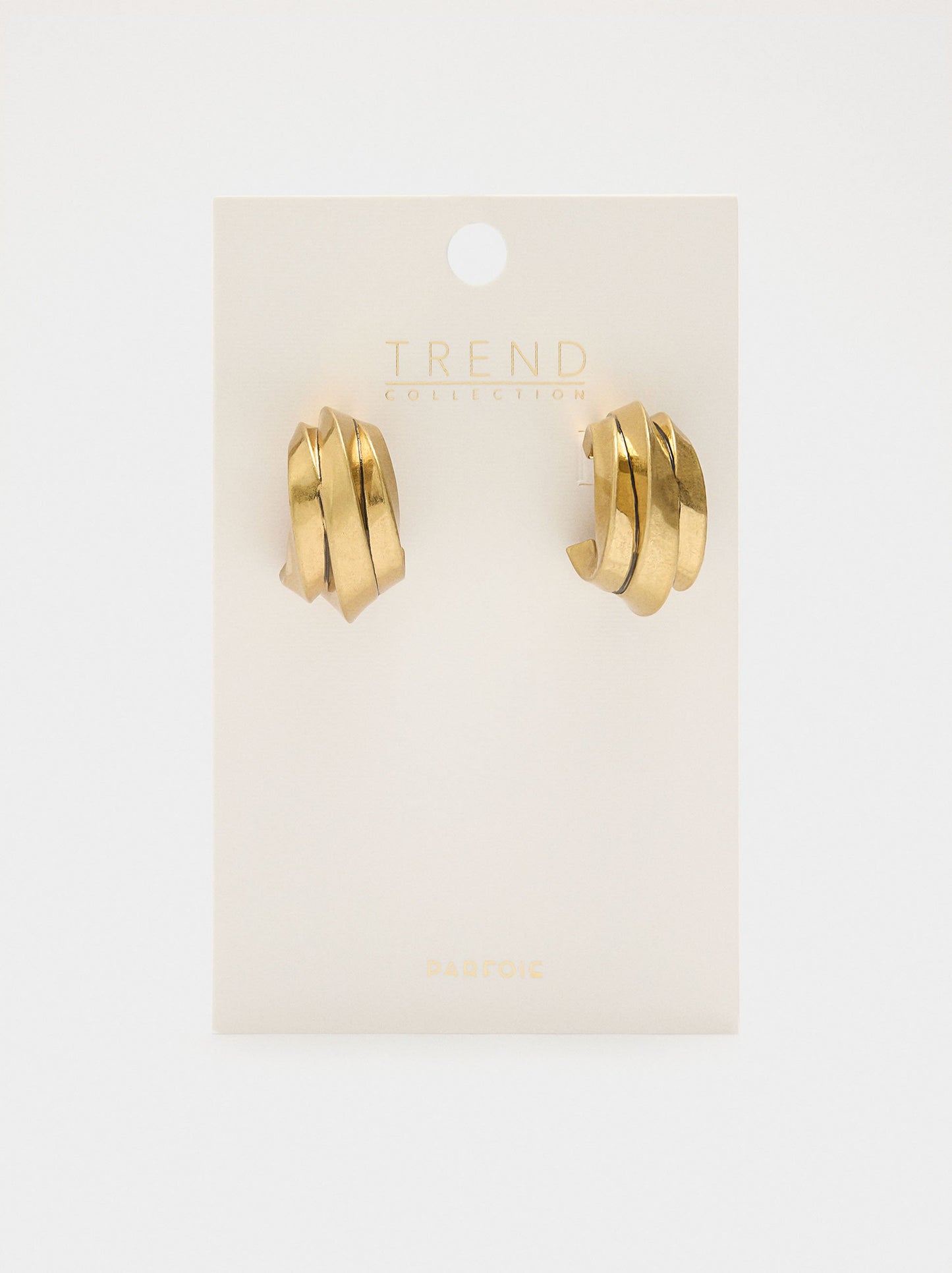 Maxi Hoop Earrings With Triple Effect