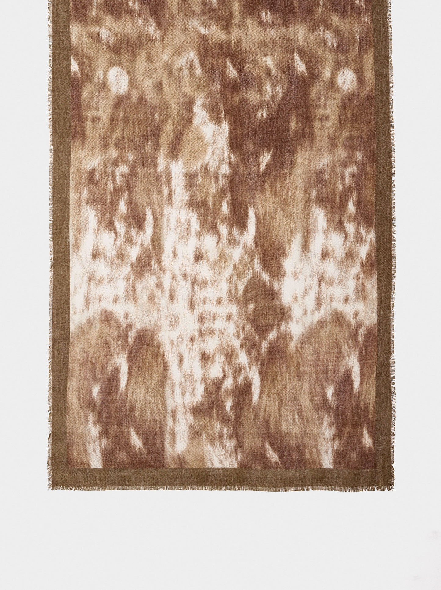 Printed Scarf With Wool