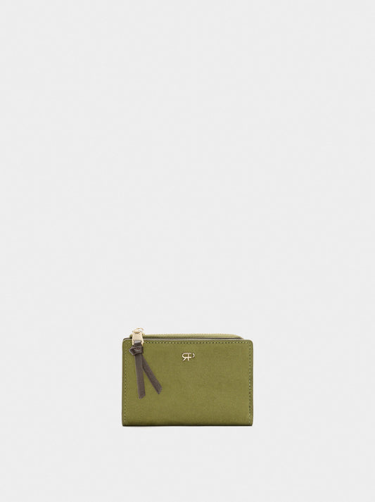 Wallet With Suede Effect