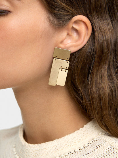 Maxi Rectangular Earrings
